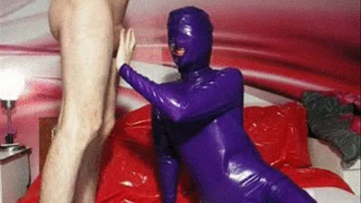 Latex Zentai Blowjob