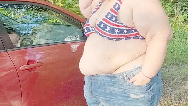 Enormous SSBBW VS Small car