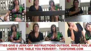 Jerk off in front of 2 stranger girls! Vicki & Bella