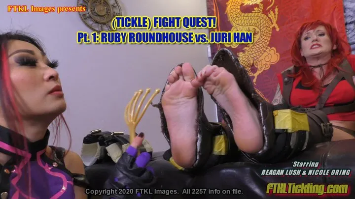 (Tickle) Fight Quest! Pt 1: Ruby Roundhouse vs Juri Han!