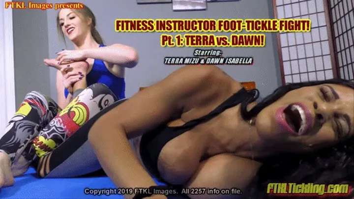 Fitness Instructor Foot-Tickle Fight! Pt 1: Terra vs Dawn!