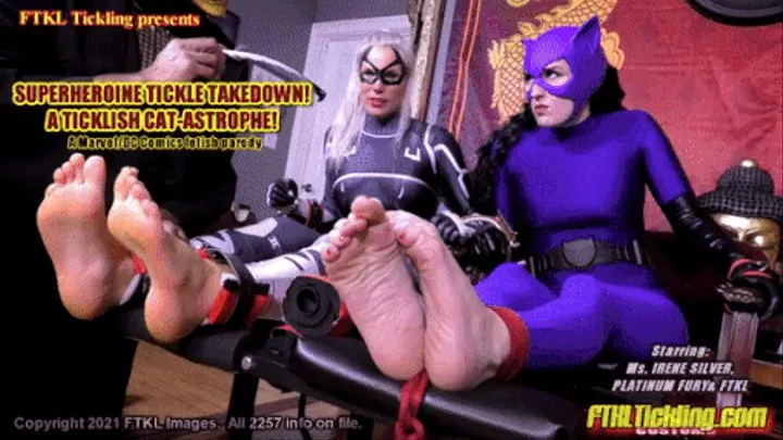 Superheroine Tickle Takedown: A Ticklish Cat-astrophe!