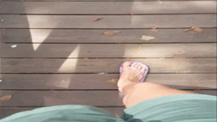 Goddess POV Park Walk in Flip Flops