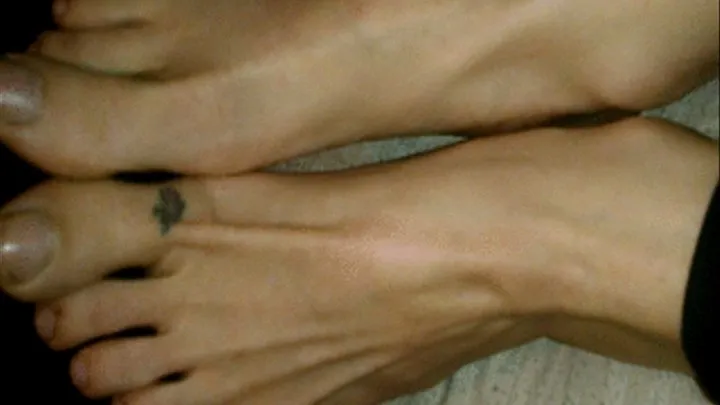 Up close bare toes