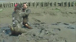Catfight in mudflood