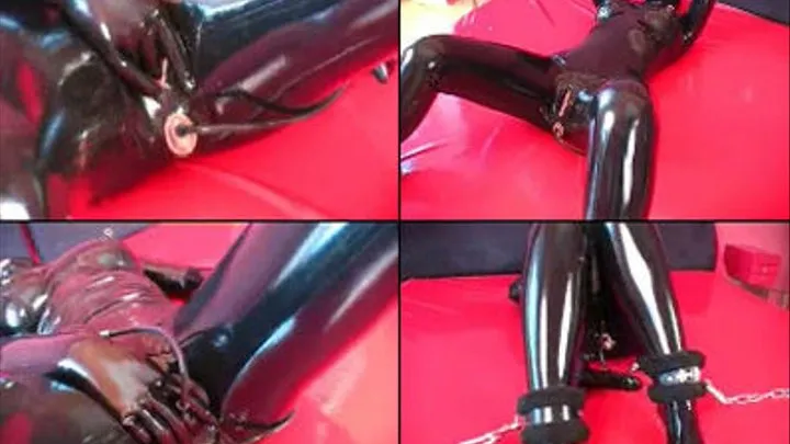 Masturbation of the rubberdoll