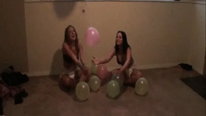 Amber & Nikki: Playing with Balloons