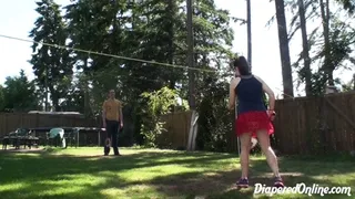 Taylor & David: Playing Badminton and Jumping on Trampoline