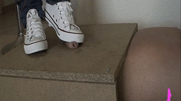 White converse cock trample