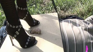 hard sandals cock crush and spitting