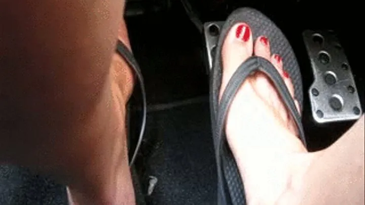 Sabrinas red toes through traffic