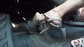 Platform Stilettos extreme pumping in big truck