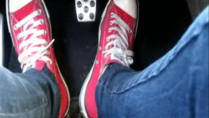 Red Converses to the floor board pt 2