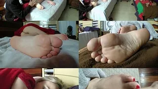 REAL REST & SUCK TOES DOUBLE - VOL # 34 - new blonde girls JESSICA ALMEIDA & CAROLINE ZIMMERMAM - NEW MF 2012 - clip 08 - exclusive MF