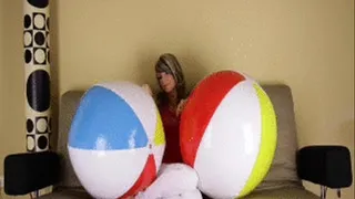 Steffi loves beach balls