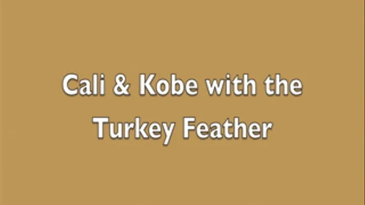 Cali Logan and Kobe with the Turkey Feather