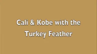 Cali Logan and Kobe with the Turkey Feather