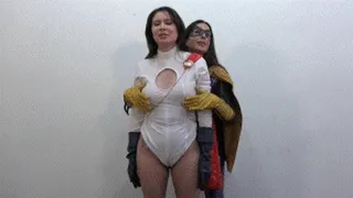 Bat Girl vs Power Girl - Bliss Dulce And Kobe Lee Frozen Superheroine Slut Training By Supervillain Femdom Humiliation