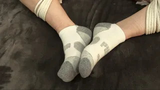 Dakota Charms Wants to Play in Bondage : a rope handcuff sock struggle movie