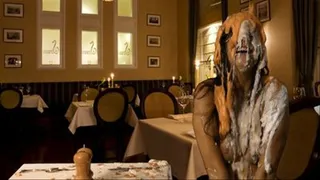 Kobe get Pied and Slimed at a Restaurant