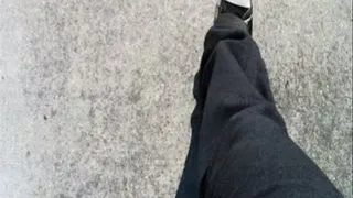 Jogging in stinky shoes POV