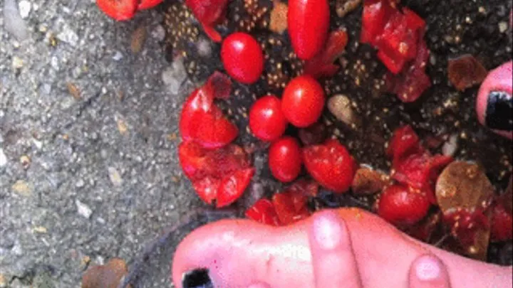 Crushing Tomatoes With Bare Feet Part2