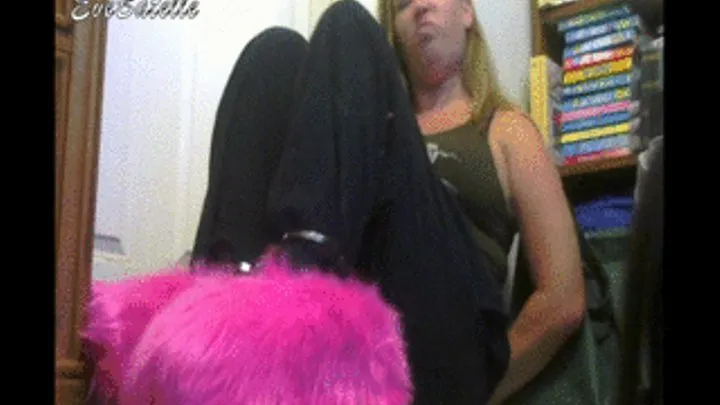 Slipper Diaries: Pink Fuzzy Slipper Ankle Shackles