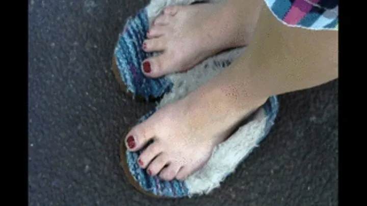 Red Toe Nail Pedicure