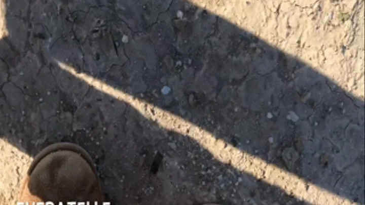 Desert Camping Boots Walking & POV Pee In Public