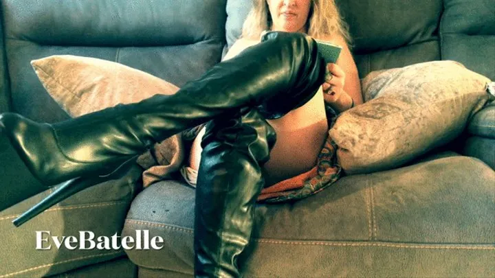 Thigh High Leather Boot Fetish