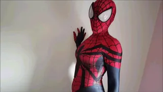 Spidergirl Costume Blowjob Zentai