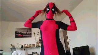 Deadpool Costume Blowjob Zentai
