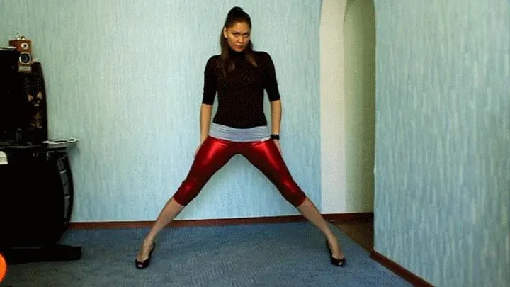 NEW RED LEGGINGS (latex)