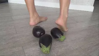 CRUSH EGGPLANTS WITH MY BAREFEET (s)