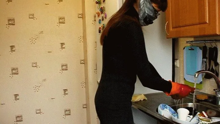 CLEANING AND COUGHING (mask)