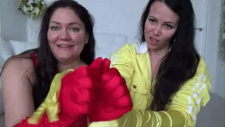 SPANKING WITH SILK GLOVES