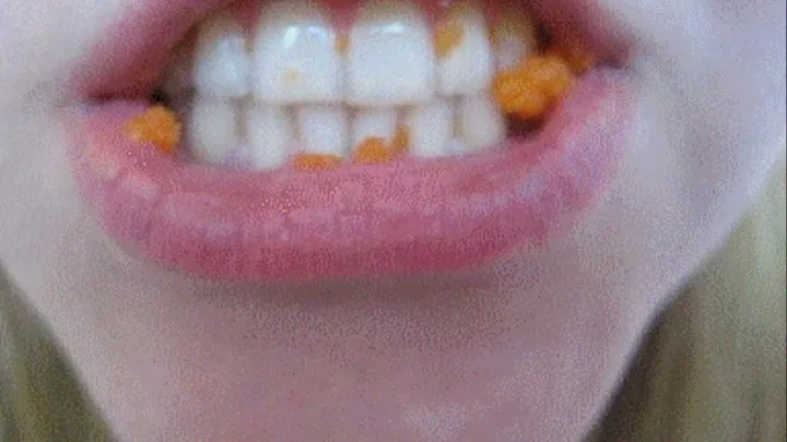 CARROTS AND CUCUMBER IN THE MOUTH