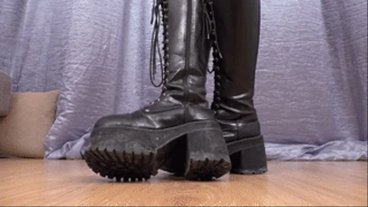 fc136u, Dominant chick in high boots will step on you