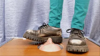 Teen girl tramples my face with Doc Martens shoes (part 5 of 6), flo022x