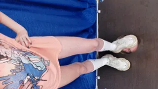 Floor-face crushed by 18 yo girl in dirty Balenciaga sneakers (part 2 of 4), flo457x