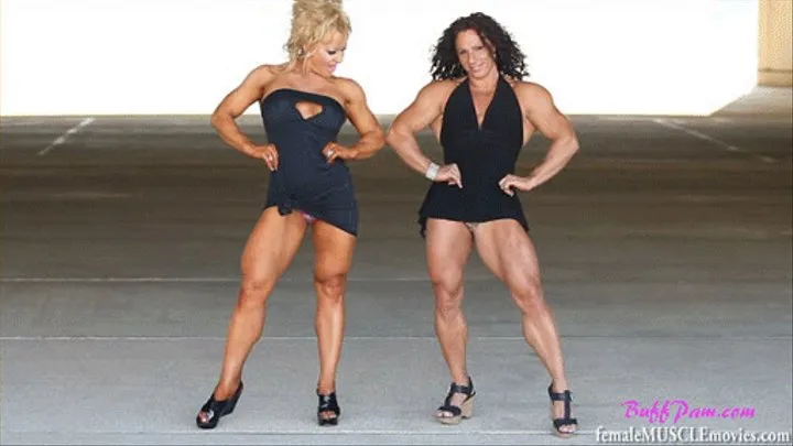 Annie and Dorothy~flexing together