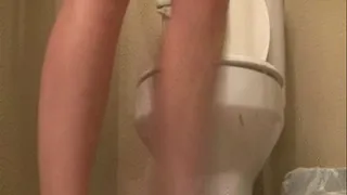 Over eating turns into good Toilet humiliation