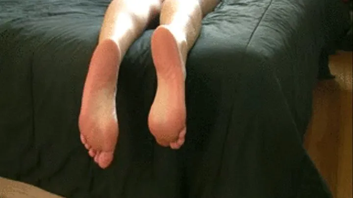 Toe wiggle SOLE Lover high arch sexy feet playful in bed