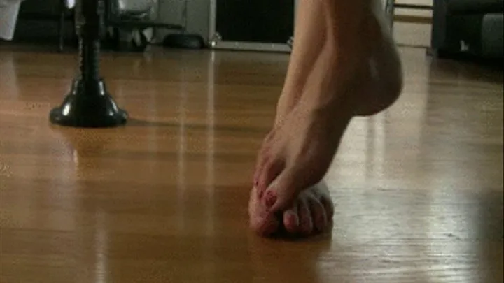 CLose up foot posing and foot rubbing FOOT FETISH