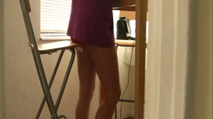 Candid PANTY FETISH Panty play nice ass n muscular legs