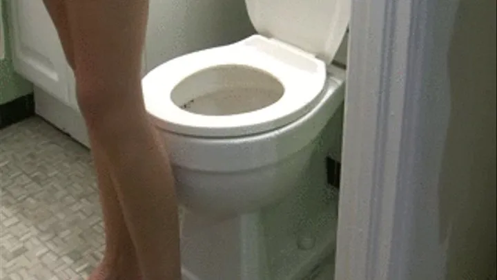 Holding it at work all day finally can unload TOILET FETISH