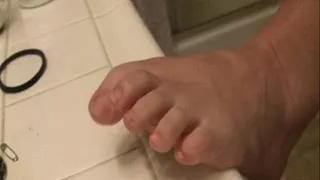 Close Up TOENAIL FETISH toe polish