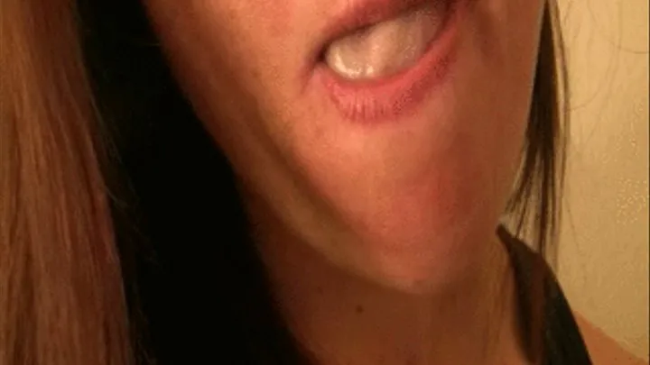 Bad girl mouth TONGUE TEASE