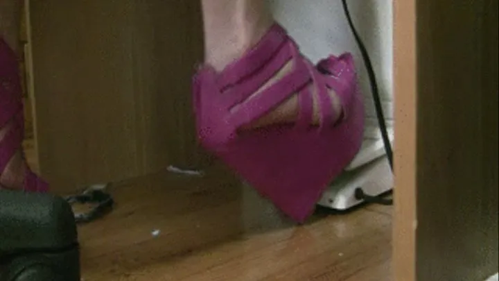 Shoe Fetish Wedges Pumping Hit peep Toe