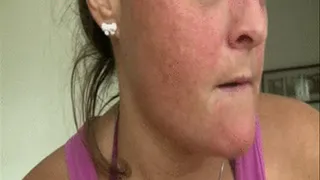 Mouth Fetish Sweaty CHewing Heart Rasing